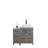 36" Single Bathroom Vanity with Engineered Marble Top with Mirror-109234206