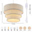 Luminaire suspendu tambour 1 lumière Daivon-86883337