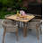 Knightly Square Teak Solid Wood Outdoor Dining Table , 40 " W 40 " D