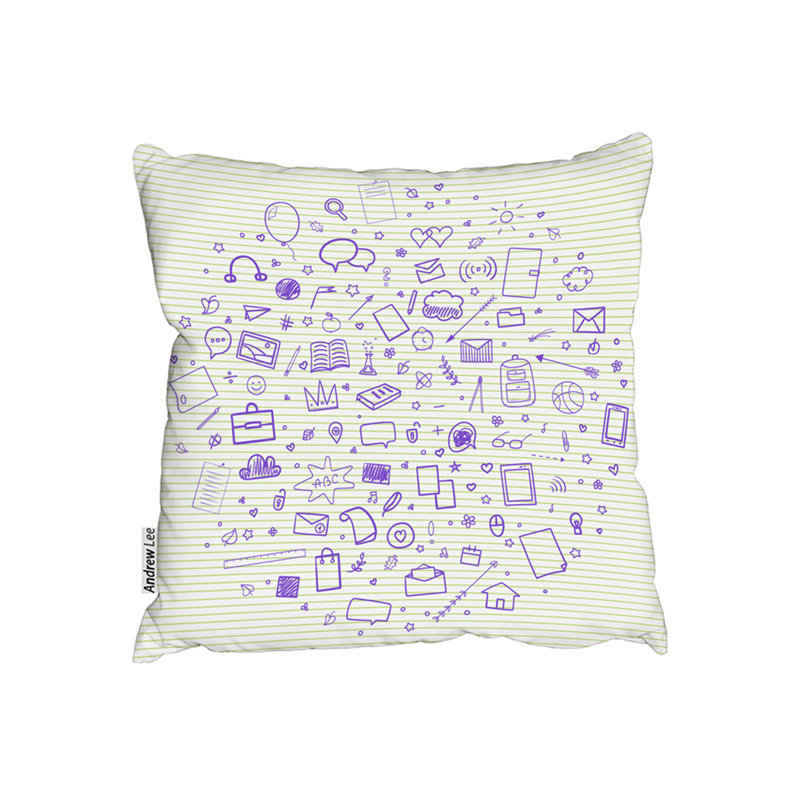 Cushion, 45cm H x 45cm W x 30cm D