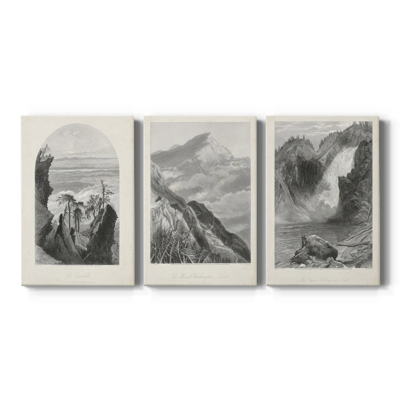 The Catskills - Toile tendue avec châssis sur mesure - 3 pièces, H 60 po x l 120 po