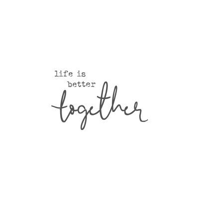 " Live Is Better Together Plate "