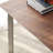 Simple and retro walnut square dining table
