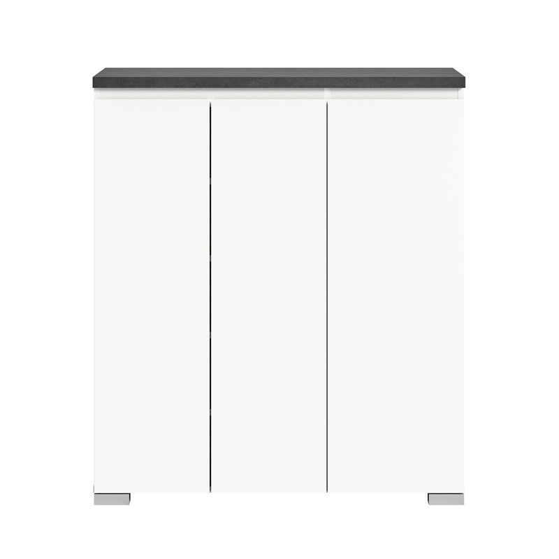 Shoelove Shoe Cabinet, Black/White