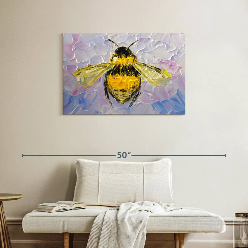 Brampt Abstract Bee, 24" H x 36" W