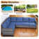 Soyab 5 - Person Modular Patio Conversation Sets with Cushions