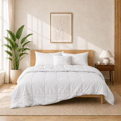 Lightweight Goose Feather Fiber and Down Fiber Duvet Insert for Hot Sleepers