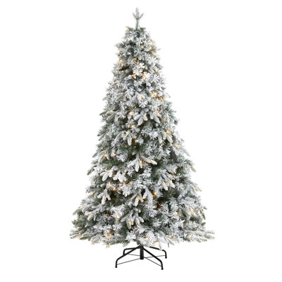 Lighted Artificial Pine Christmas Tree