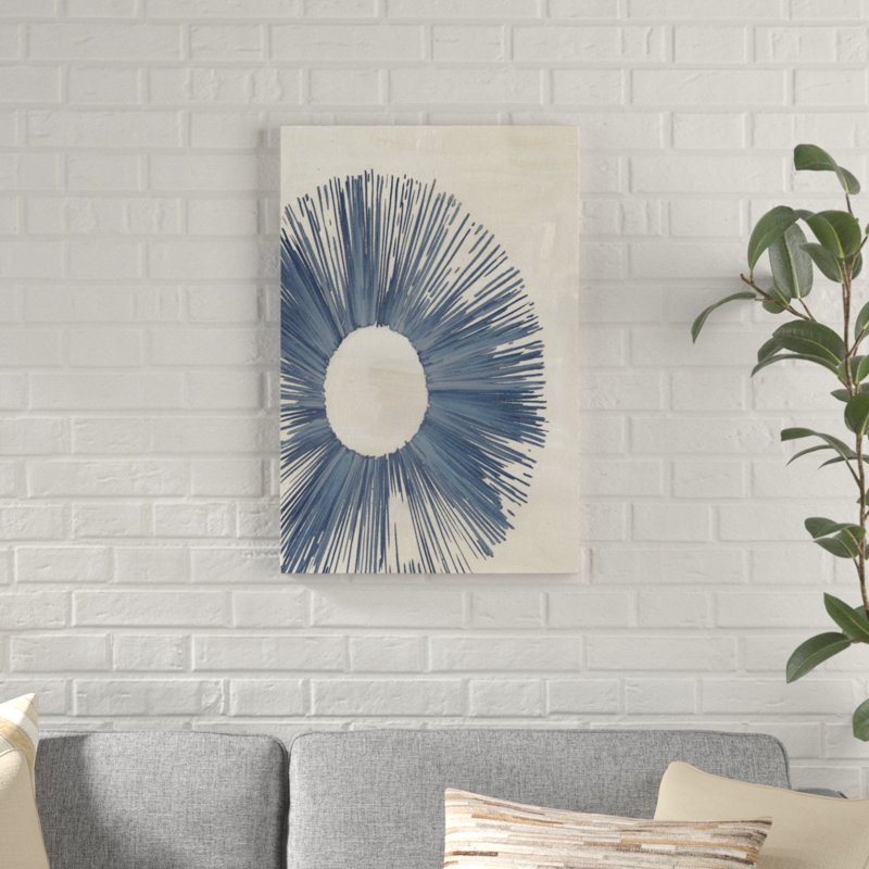 «Blue Burst II», impression sur toile, H 48 po x l 32 po, Toile tendue, Sans cadre
