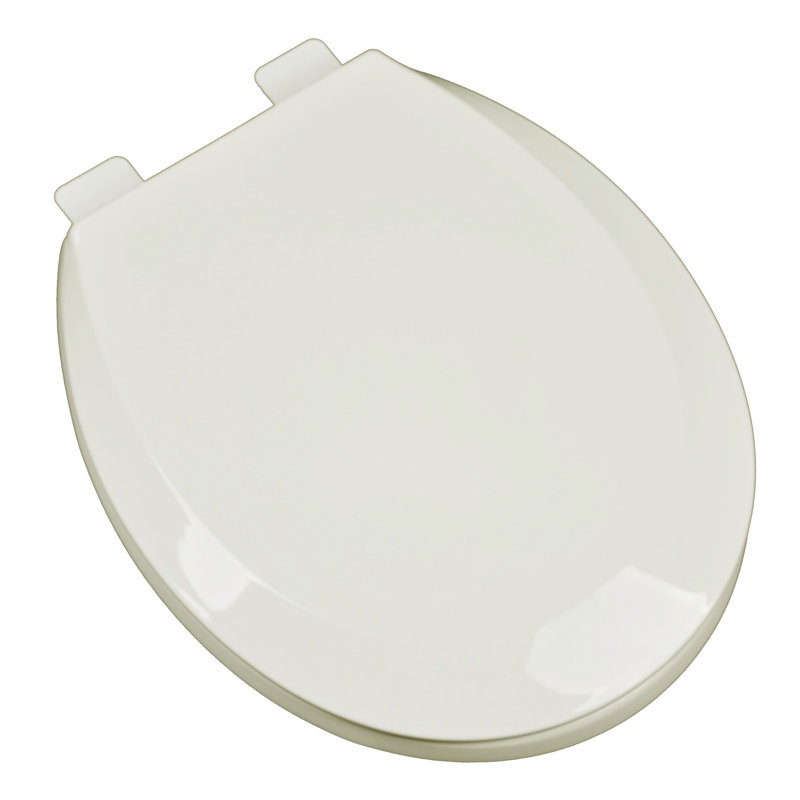 Round Toilet Seat and Lid, Biscuit/Linen