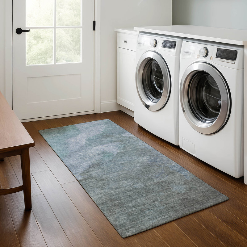 Premium Machine Washable Pirtle AMF1983 Abstract Rug, Runner 2'3" x 7'6"
