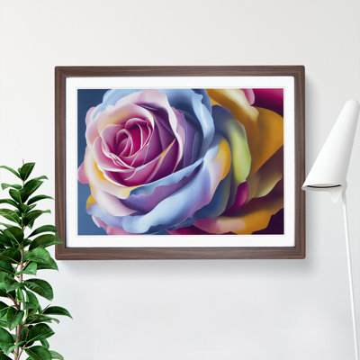 Lively Rose Flower - Single Picture Frame Print