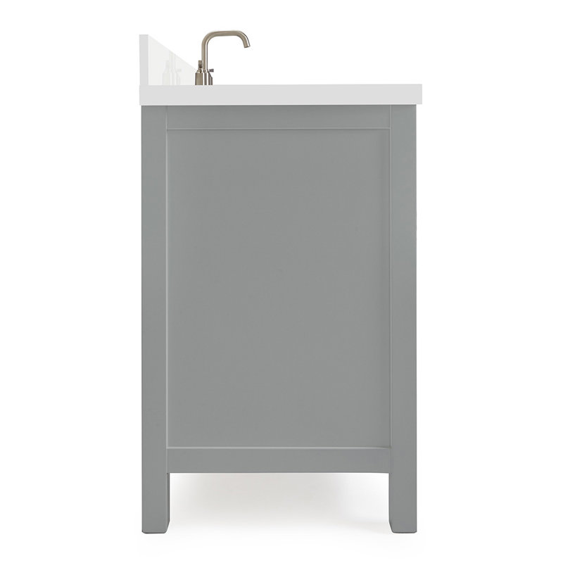 Cambridge 61'' W Single Vanity, Oval, Gray