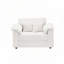 Fauteuil d'appoint en velours côtelé avec tabouret de rangement-376123008