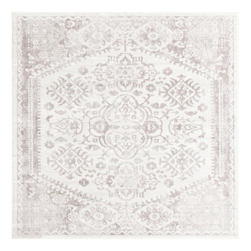 Ervine Oriental Indoor Rug, Square 6'