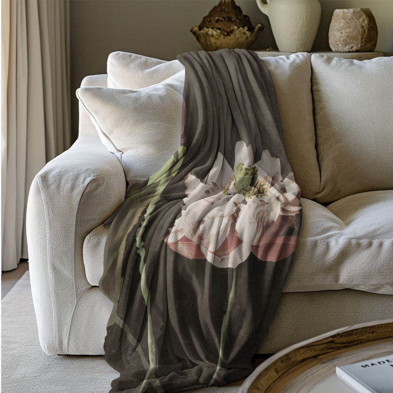 Lotus antique - couverture de qualité supérieure 1 pièce, Lit simple