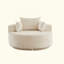 Chaise pivotante 55 po en mousse de chenille simple, canapé-lit moelleux moderne, chaise pivotante à 360 degrés pour le salon, la chambre à coucher, le salon et la salle de projection-1338297886