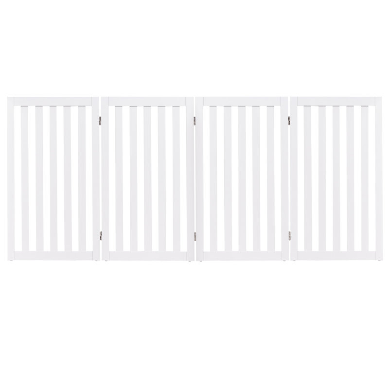 Cassiopeia Wood Free Standing Pet Gate, White