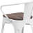 Kester 4 Pk. Metal Chair with Wood Seat and Arms-1117605090