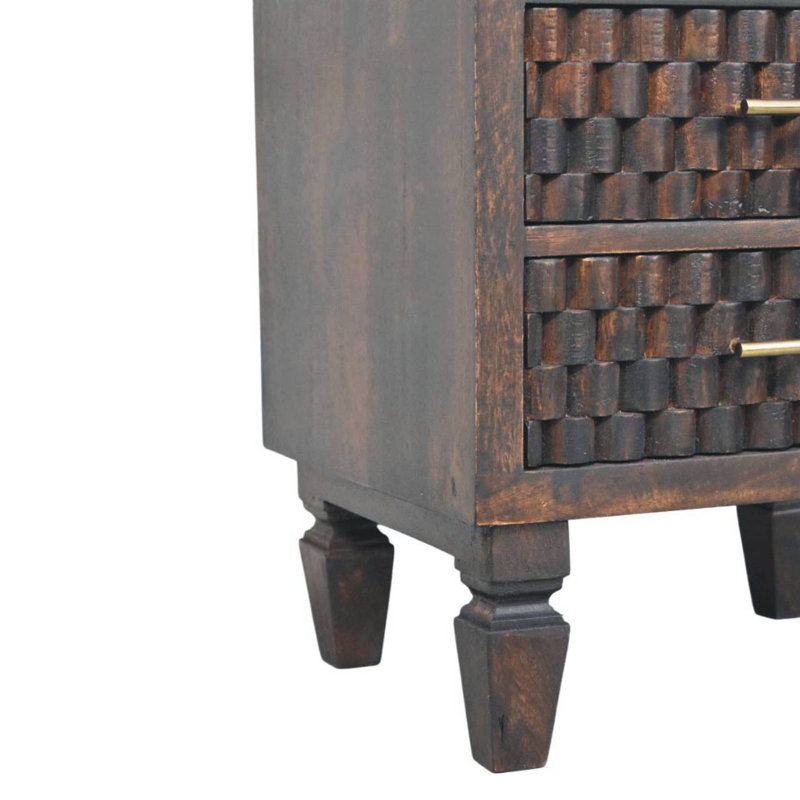 45cm W Solid Wood Bedside Table
