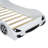 Wooden Twin Size Race Car-Shaped Platform Bed With LED Lighting And Upholstered Backrest For Ultimate Comfort And Style-548044873