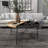 Alisone Metal Two-Toned Wood Split Tray Black Coffee Table