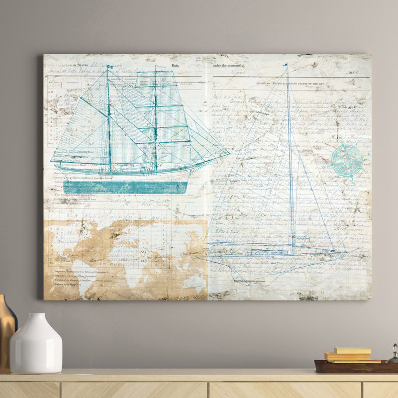 Classic Sailing by Joannoo - Wrapped Canvas Print, 70cm H x 100cm W x 4cm D