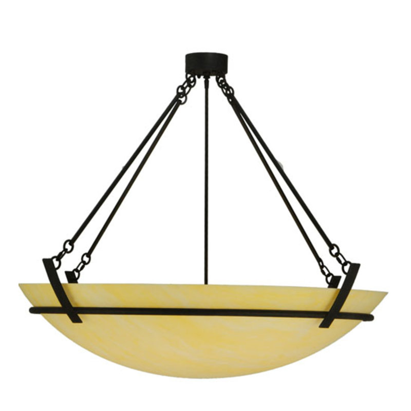 Luminaire suspendu simple en forme d'urne / bol à 8 lumières Covina