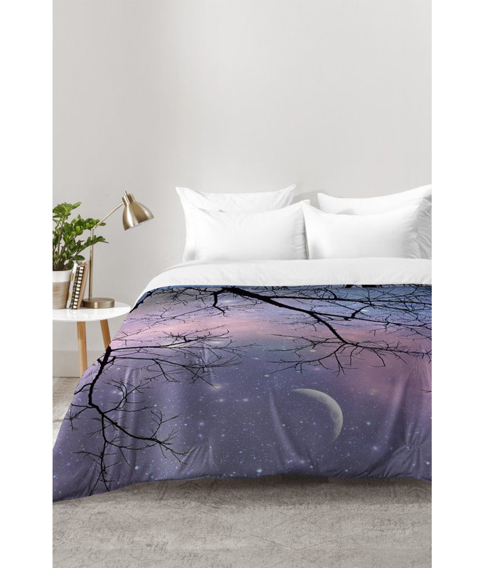 Shannon Clark Modern & Contemporary Polyester Floral Comforter, King Comforter + 2 King Shams