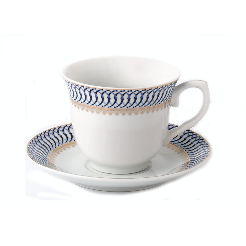 Porcelain Teacup and Saucer
