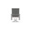 Belle Isle Sling Aluminum Frame Dining Height Swivel Rocker with Marine Grade Polymer Arm Accent-1423647161-1423646810