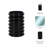 Glass Vase Ribbed Cylindrical Glass with Modern Grooved Design and Contemporary Silhouette for Decorative Display.-1303364837-1303364762