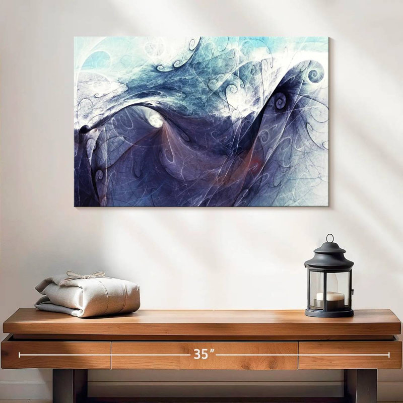 Abstrait dynamique Avery Abyss, H 16 po x l 24 po