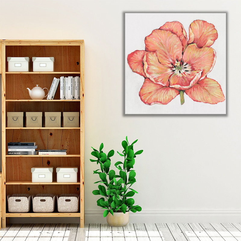 «Spring Tulip Bloom I», reproduction d'art sur toile, H 12 po x l 12 po