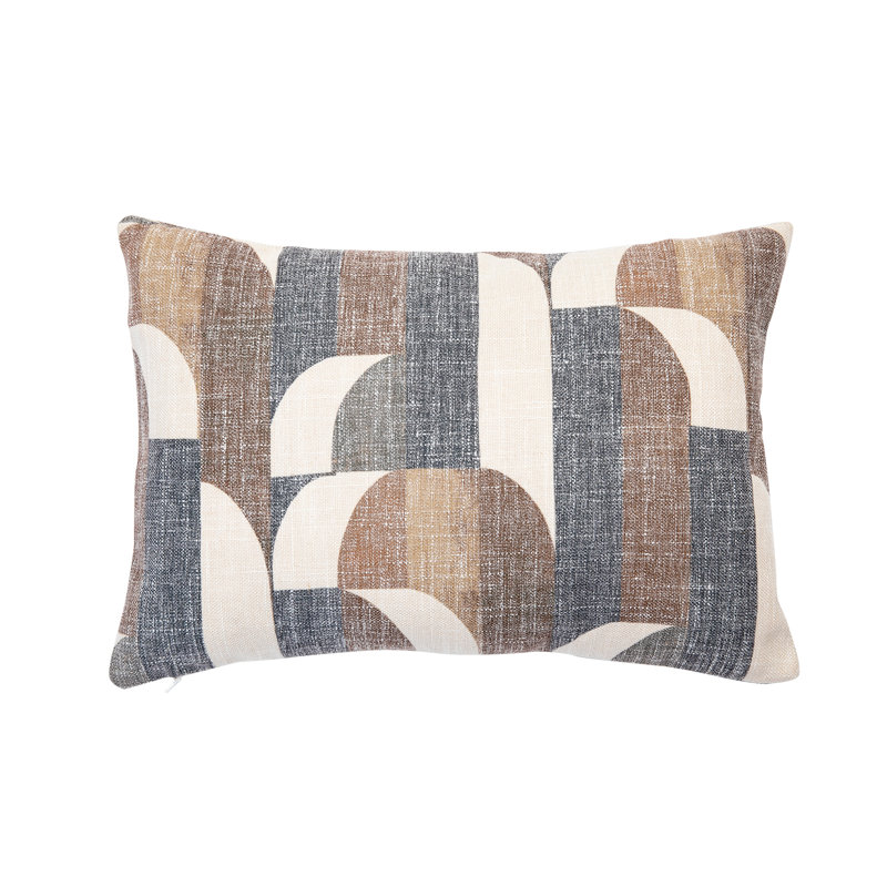 Coussin Tribeca, Brun, 12 po x 18 po