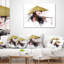 Femme vietnamienne - Coussin décoratif à imprimé portrait