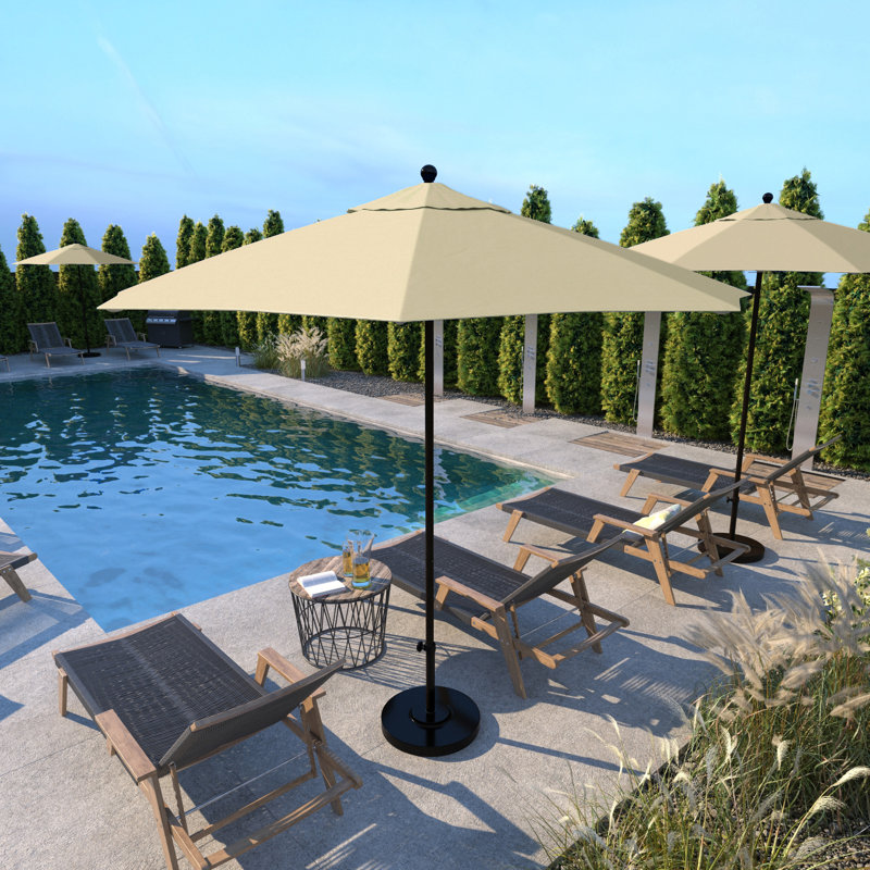 Parasol de marché octogonal 9 pi Ilsa, Beige antique