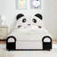Lit simple en forme de panda avec bords rembourrés de sécurité