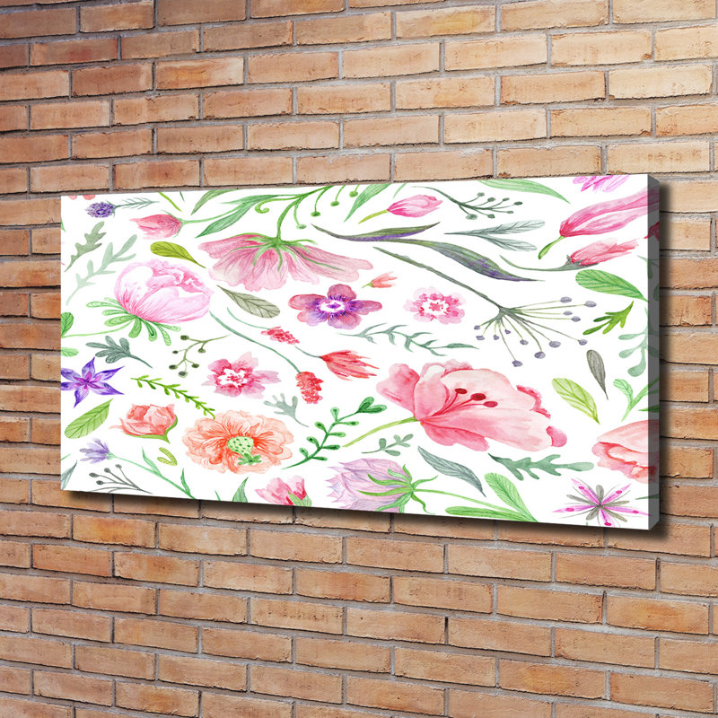 Floral Pattern - Wrapped Canvas Print