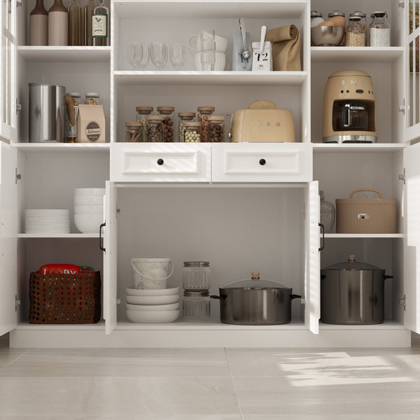 Hokku Designs Couffer 78.7'' Kitchen Pantry & Reviews | Wayfair