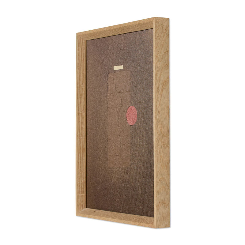 Orbit Vol. 2 #9 - Umber Painting by Jade Dacay, H 18" x W 14"
