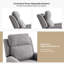 Ensemble de 2 fauteuils inclinables électriques Tyrita-101644095