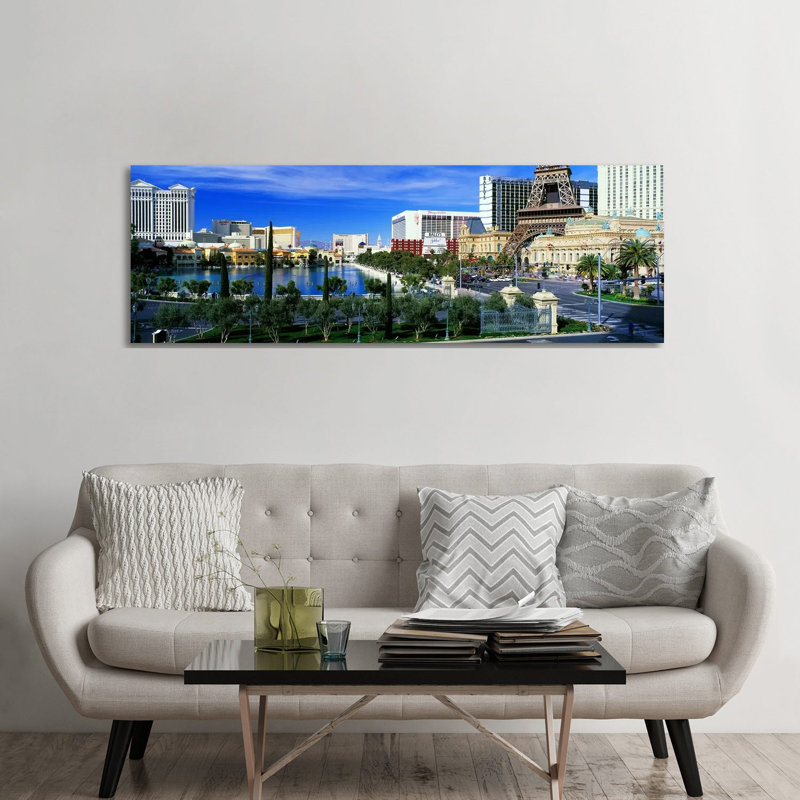 The Strip Las Vegas NV - Wrapped Canvas Panoramic Print, 182.88 cm H x 60.96 cm W