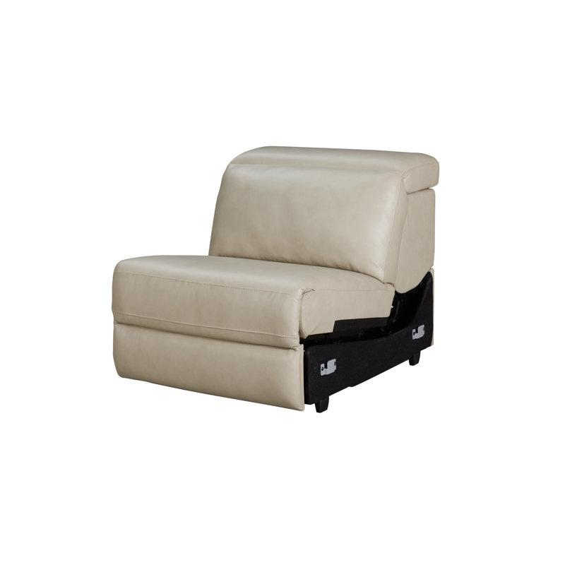 Loris Armless Recliner, LE0602 Genuine Leather