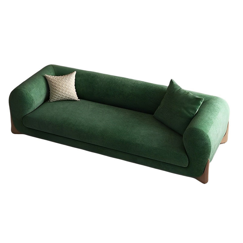 Banc de rangement moderne avec tabouret, H 21,65 po x l 70,86 po x P 25,59 po, Vert