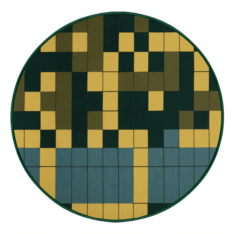 Earthly Bits Rug, Round 3'
