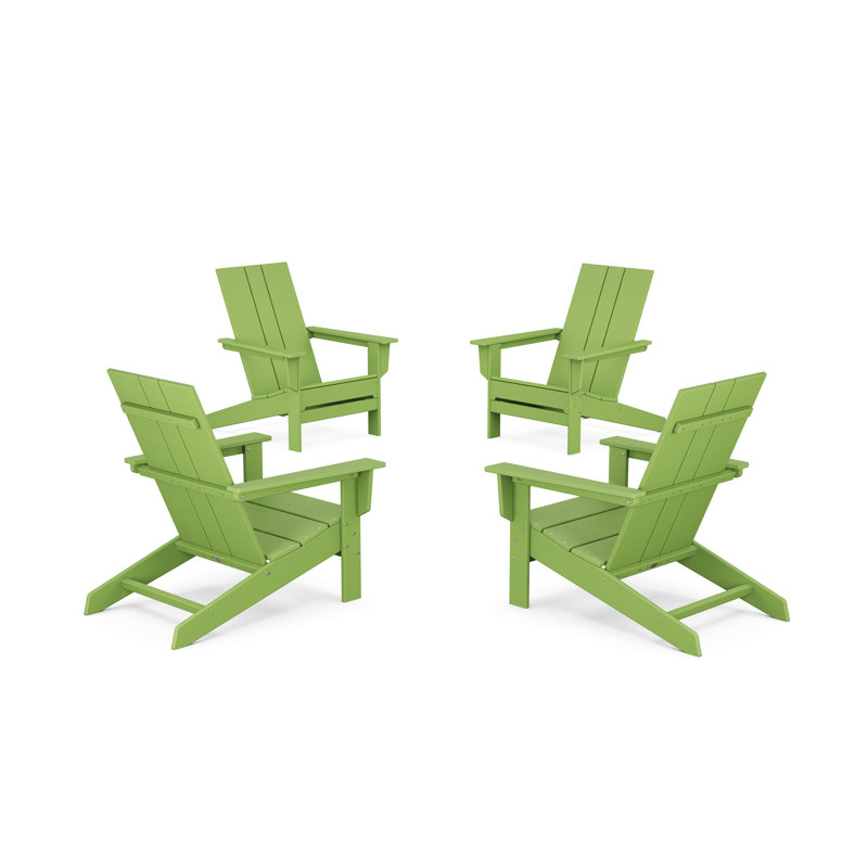 Chaises Adirondack en plastique POLYWOOD x ALLModern, Limette