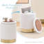 Repose-pieds rond en velours avec rangement-1318248763