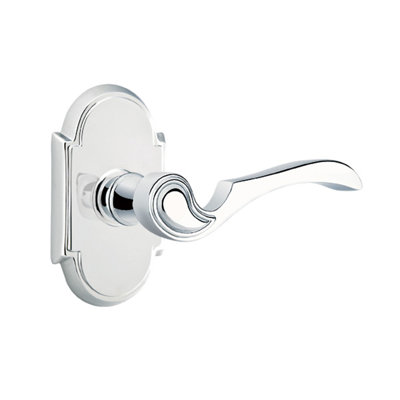 Coventry Wave/Drop Privacy (Bed & Bath) Door Lever with Arch Rosette