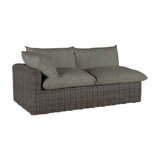 Montecito 75.25" Wide Outdoor Wicker Right Hand Facing Loveseat with Cushions